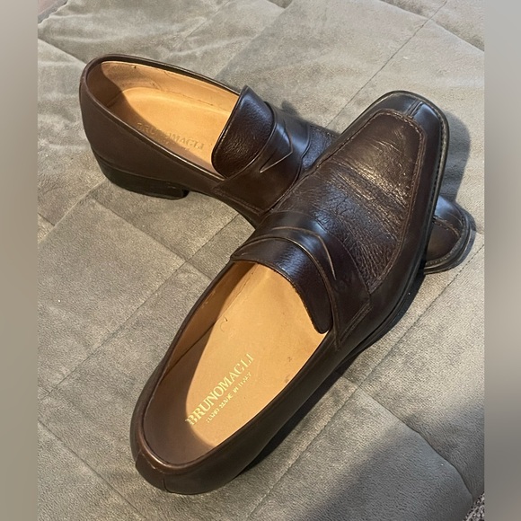 Brunomagli brown shoes size 9 1/2 M - Picture 1 of 8